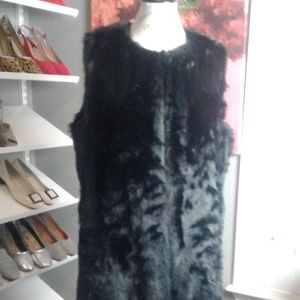 Womens faux fur vest